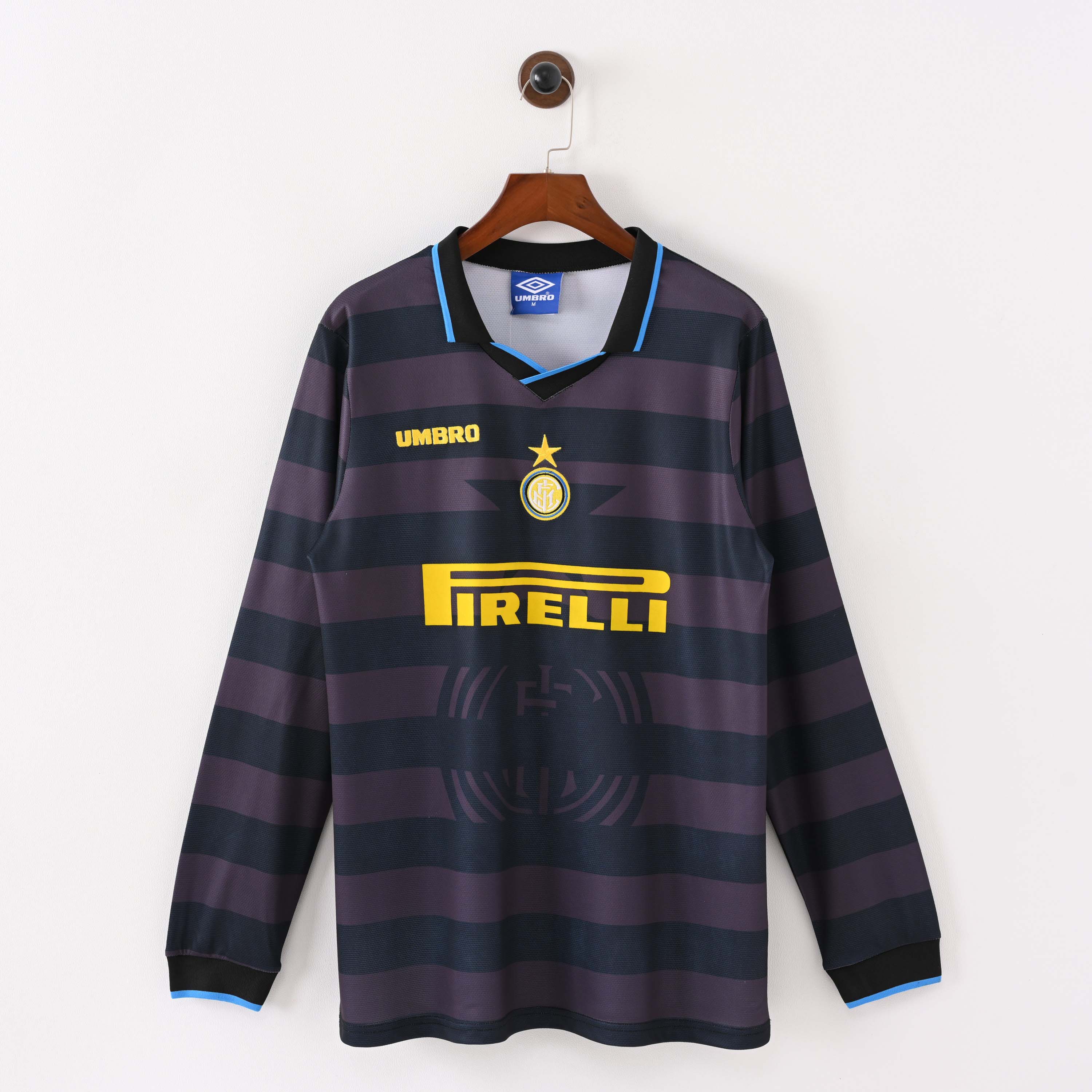 1997/1998 Retro Long Sleeve Inter Milan Third Away Football Shirt 1:1 Thai Qualit