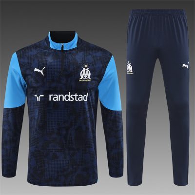 2025/2026 Marseille Half-Pull Training Suit Football Shirt 1:1 Thai Quality Set