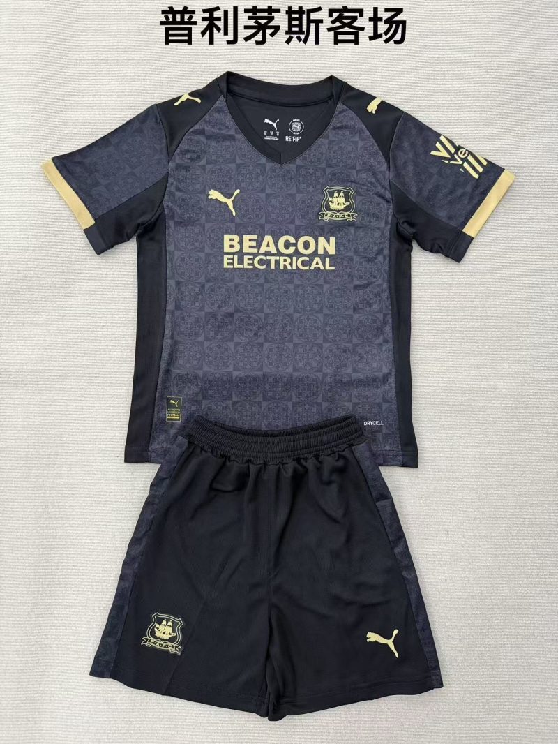 2025/26 Plymouth Argyle Away Football Shirt Kids Size 1:1 Thai Quality