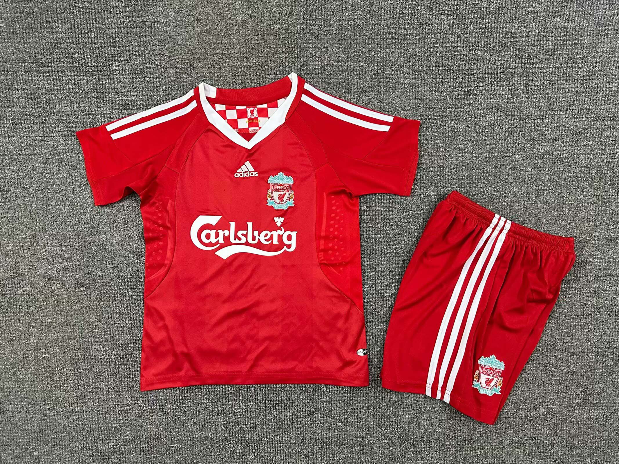 2008/2010 Retro Liverpool Home Football Shirt Kids Size 1:1 Thai Quality