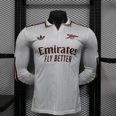 2025/2026 Long Sleeve Player Version Arsenal Third Away Football Shirt 1:1 Thai Quality