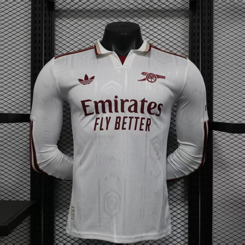 03ee388b8eb0a7d9d73e2ecf294007f4 2025/2026 Long Sleeve Player Version Arsenal Third Away Football Shirt 1:1 Thai Quality