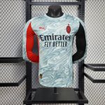 2025/2026 Player Version Long Sleeve AC Milan Away Football Shirt 1:1 Thai Quality