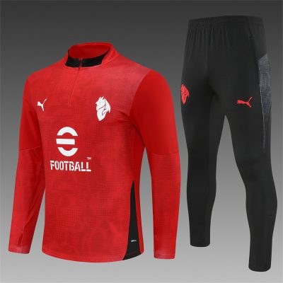 2025/2026 AC Milan Half-Pull Training Suit Football Shirt 1:1 Thai Quality Set