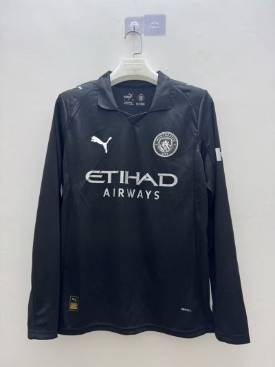2025/2026 Manchester City Away Long Sleeve Football Shirt 1:1 Thai Quality