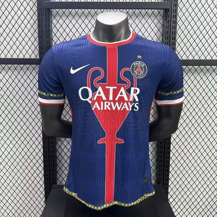 0c85c05ffd737eaca0a5ead065f86f42 2025/2026 Player Version Paris Saint-Germain Champions Cup Football Shirt 1:1 Thai Quality