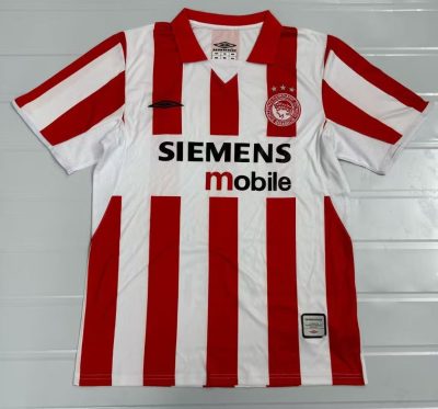 2004/2005 Retro Olympiacos CFP Home Football Shirt 1:1 Thai Quality