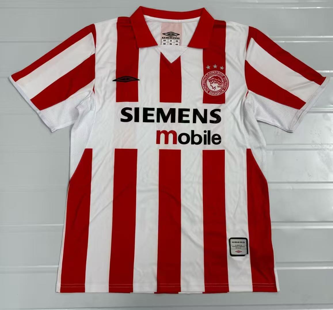 2004/2005 Retro Olympiacos CFP Home Football Shirt 1:1 Thai Quality