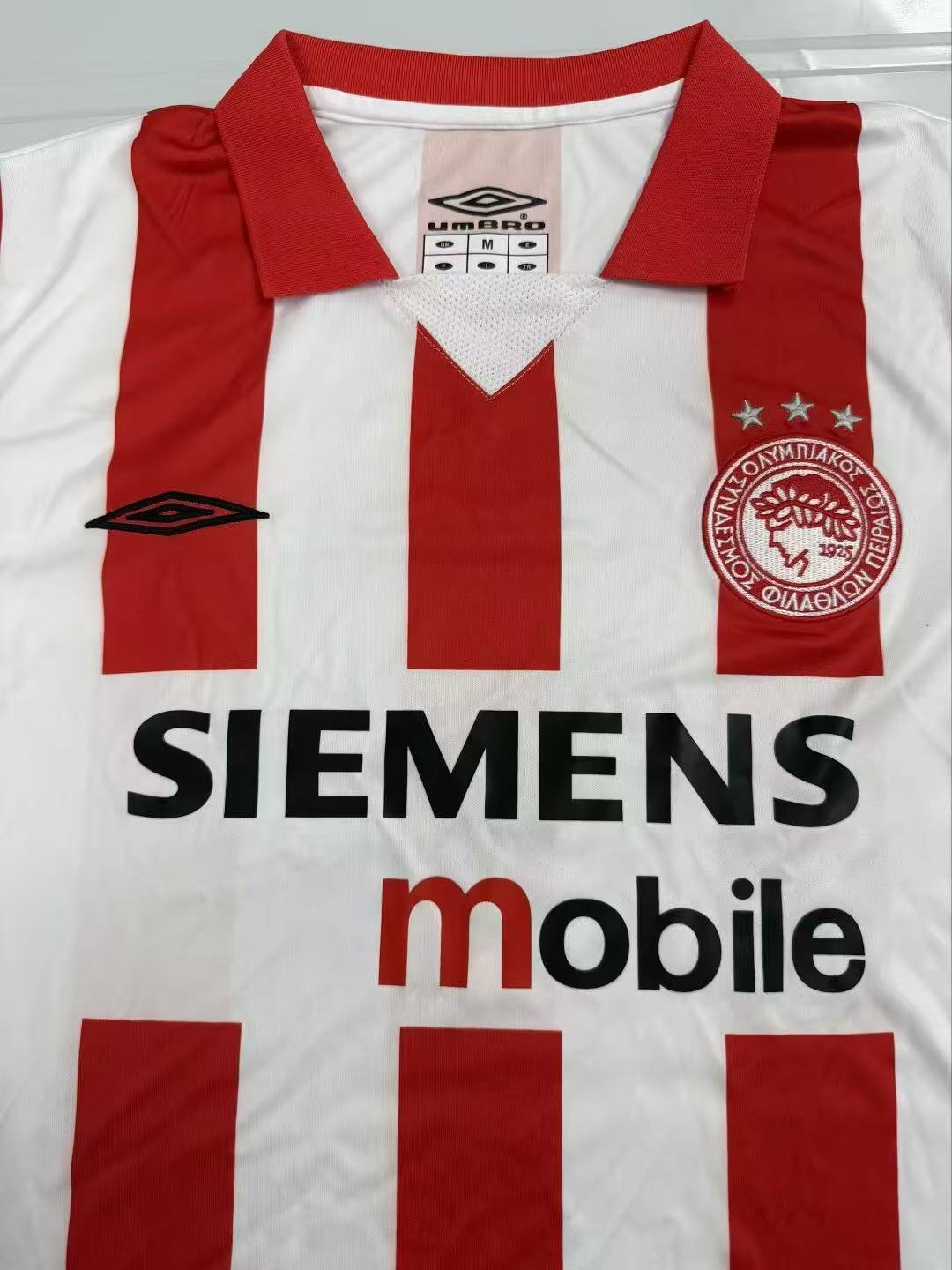2004/2005 Retro Olympiacos CFP Home Football Shirt 1:1 Thai Quality - Image 3