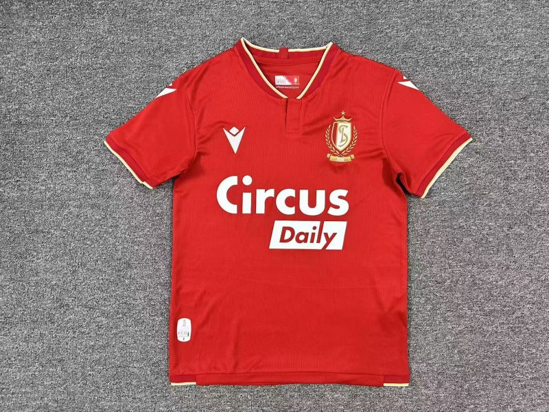 10dd0e521c3ae96bd43f83ecb6408fae 2025/2026 Standard Liege Home Football Shirt 1:1 Thai Quality