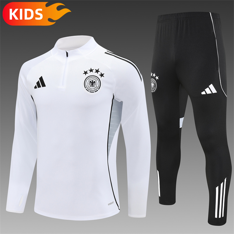 143bfe1258cbf8f68a5304ace39b6b3b 2025/2026 Germany Half-Pull Training Wear Kids Size