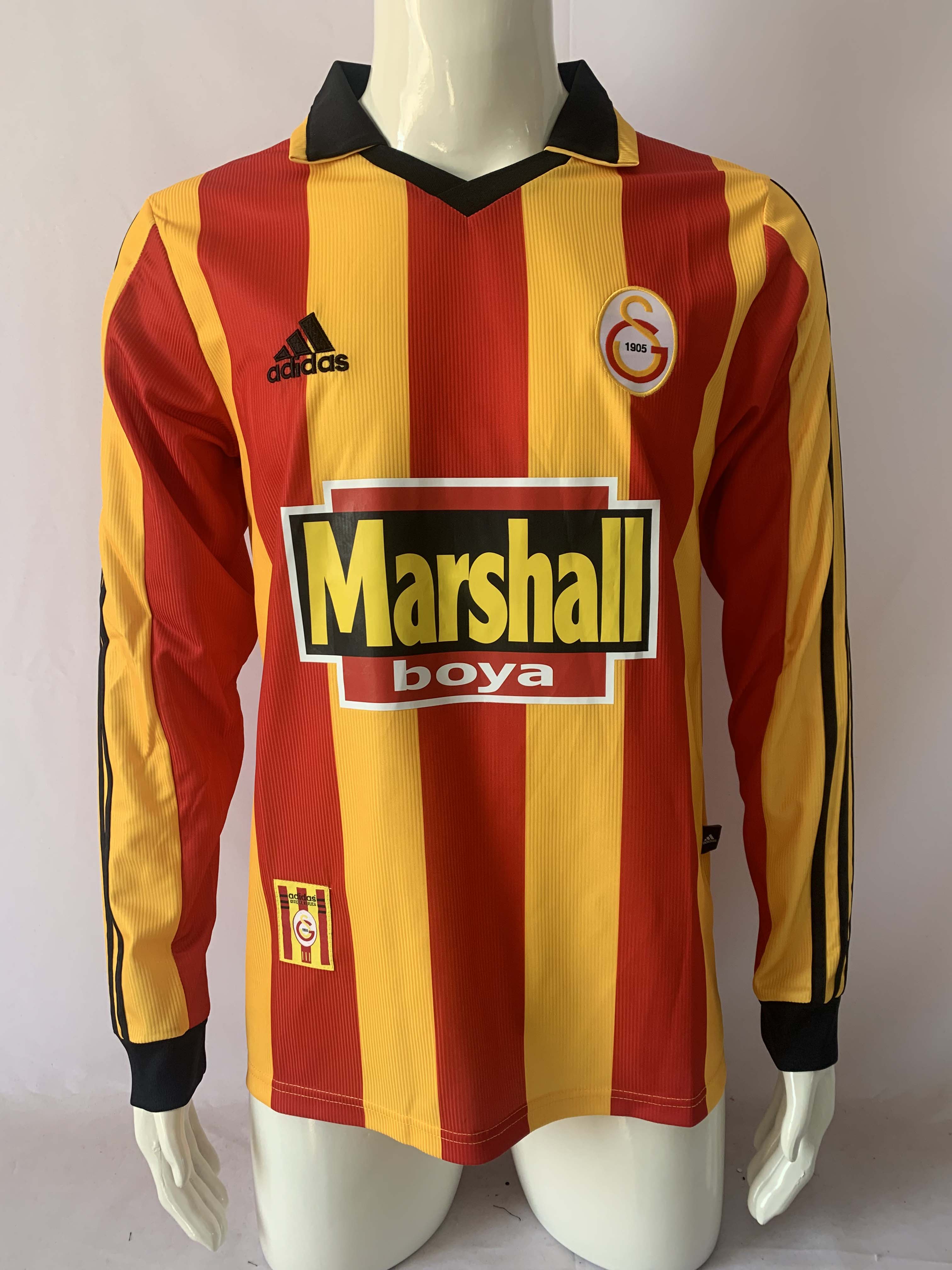 1999/2000 Retro Long Sleeve Galatasaray Home Football Shirt 1:1 Thai Quality
