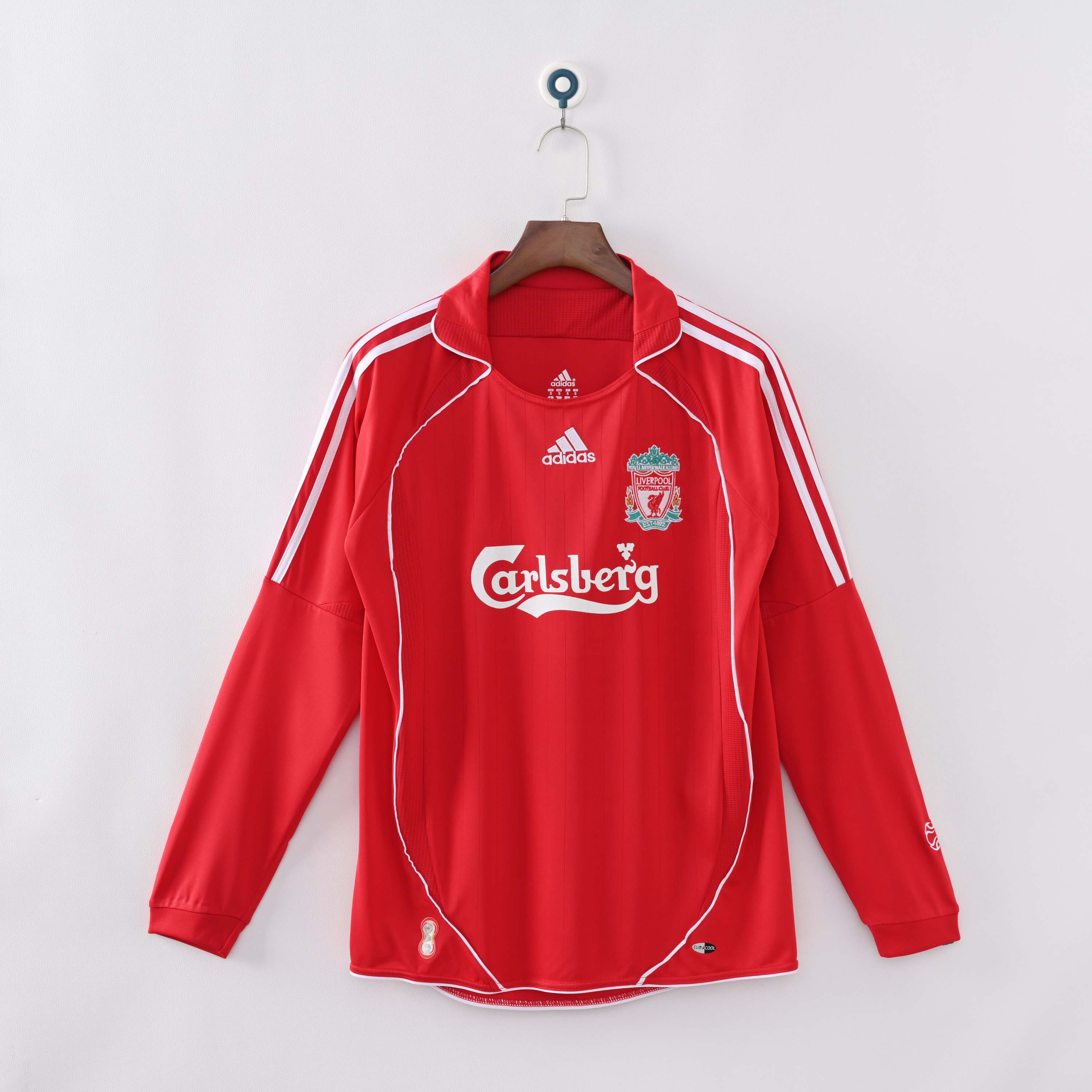 2006/2007 Retro Long Sleeve Liverpool Home Football Shirt 1:1 Thai Quality