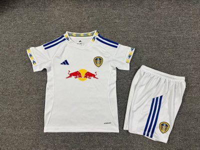 2025/2026 Leeds United Home Football Shirt Kids Size 1:1 Thai Quality