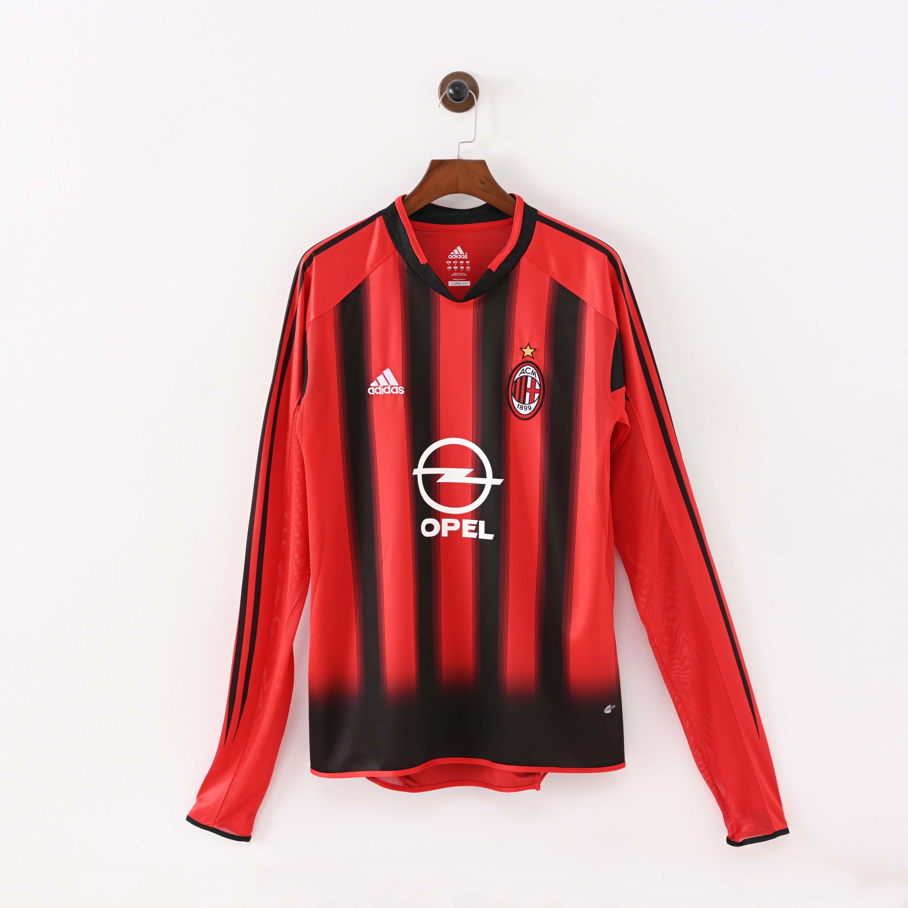 2004/2005 Retro Long Sleeve AC Milan Home Football Shirt 1:1 Thai Quality