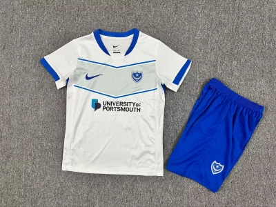 2025/2026 Portsmouth Away Football Shirt Kids Size 1:1 Thai Quality