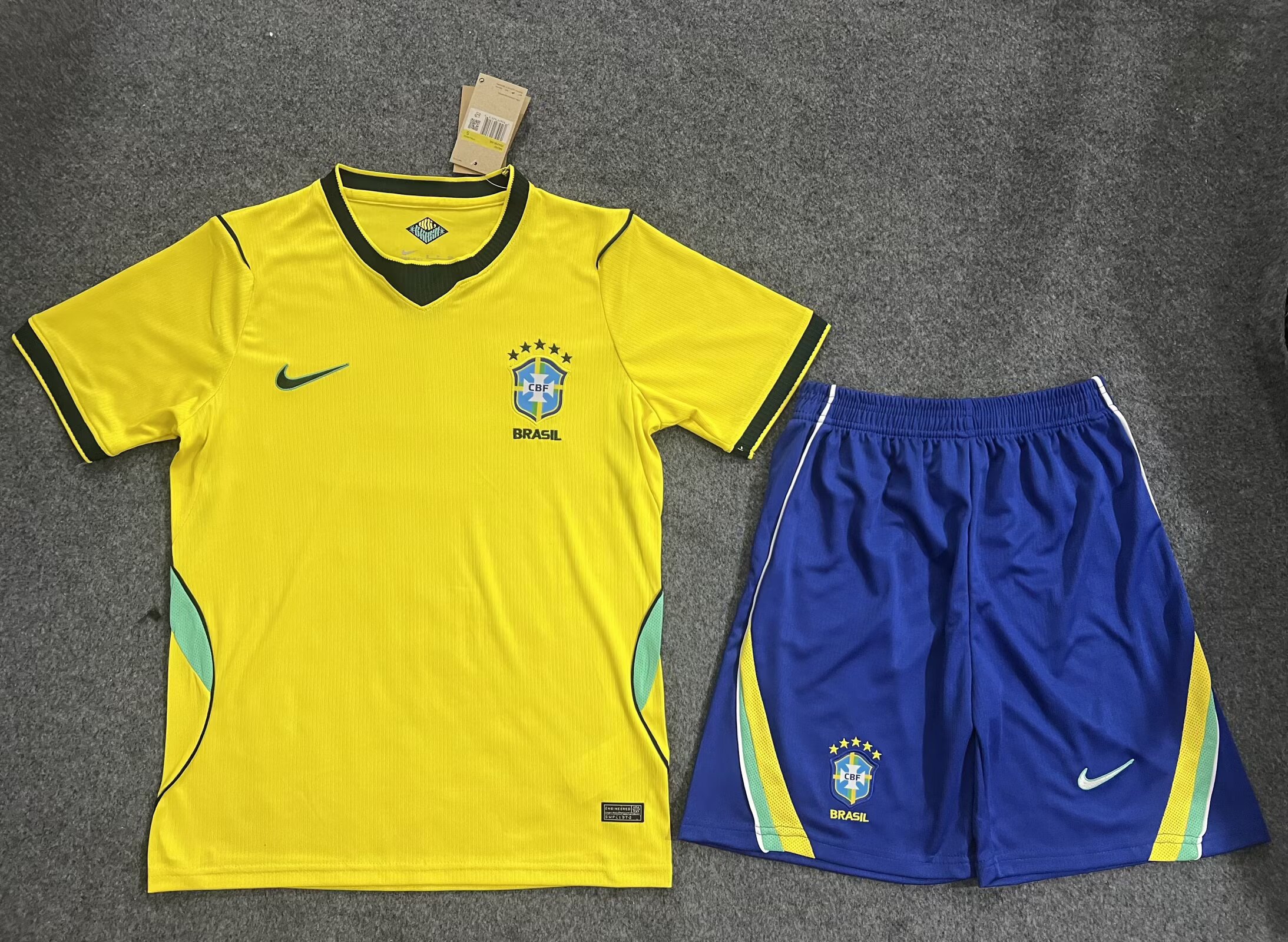 2026 Brazil Home Football Shirt Kids Size 1:1 Thai Quality