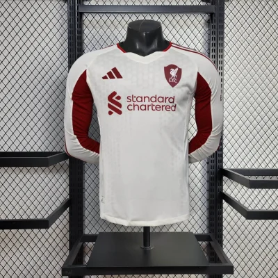 2025/2026 Player Version Long Sleeve Liverpool Away Football Shirt 1:1 Thai Quality