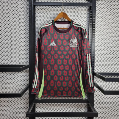 2024 Long Sleeve Mexico Home Football Shirt 1:1 Thai Quality