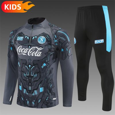 2025/2026 Napoli Half-Pull Football Shirt Kids Size