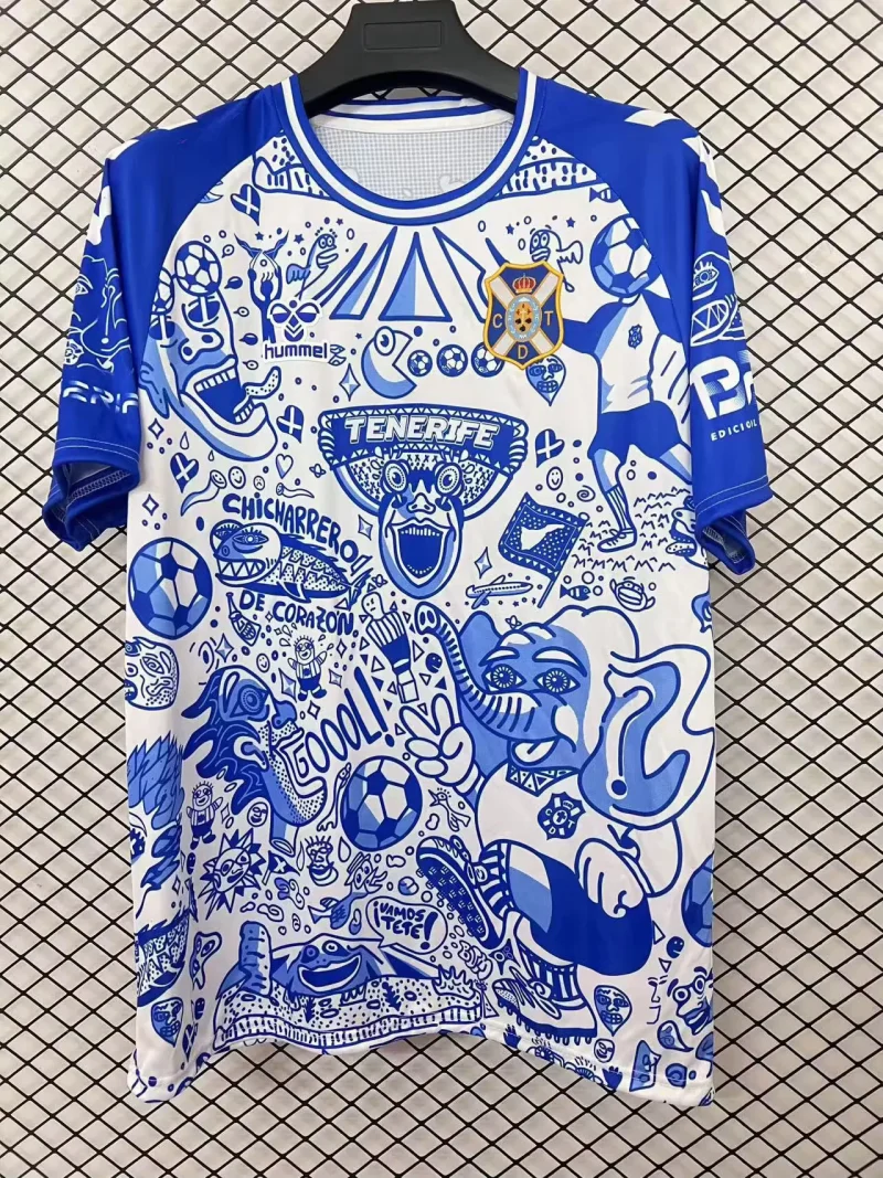 252c2d15eb02d07e14a7a885dd9c92a7 2025/2026 Tenerife Football Shirt 1:1 Thai Quality