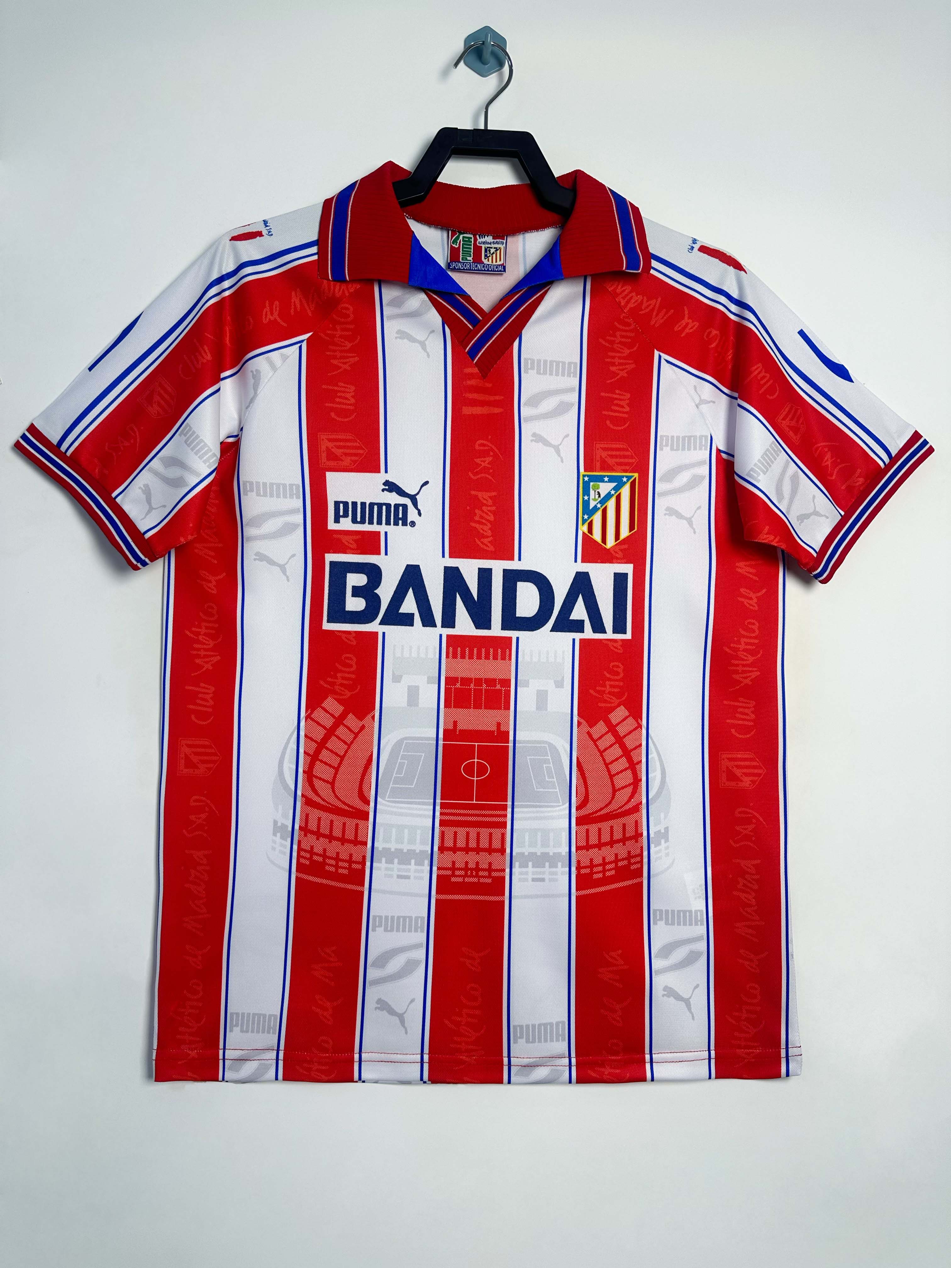 1996/1997 Retro Atletico Madrid Home Football Shirt 1:1 Thai Quality