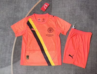 2025/2026 Manchester City Goalkeeper Football Shirt Kids Size 1:1 Thai Quality