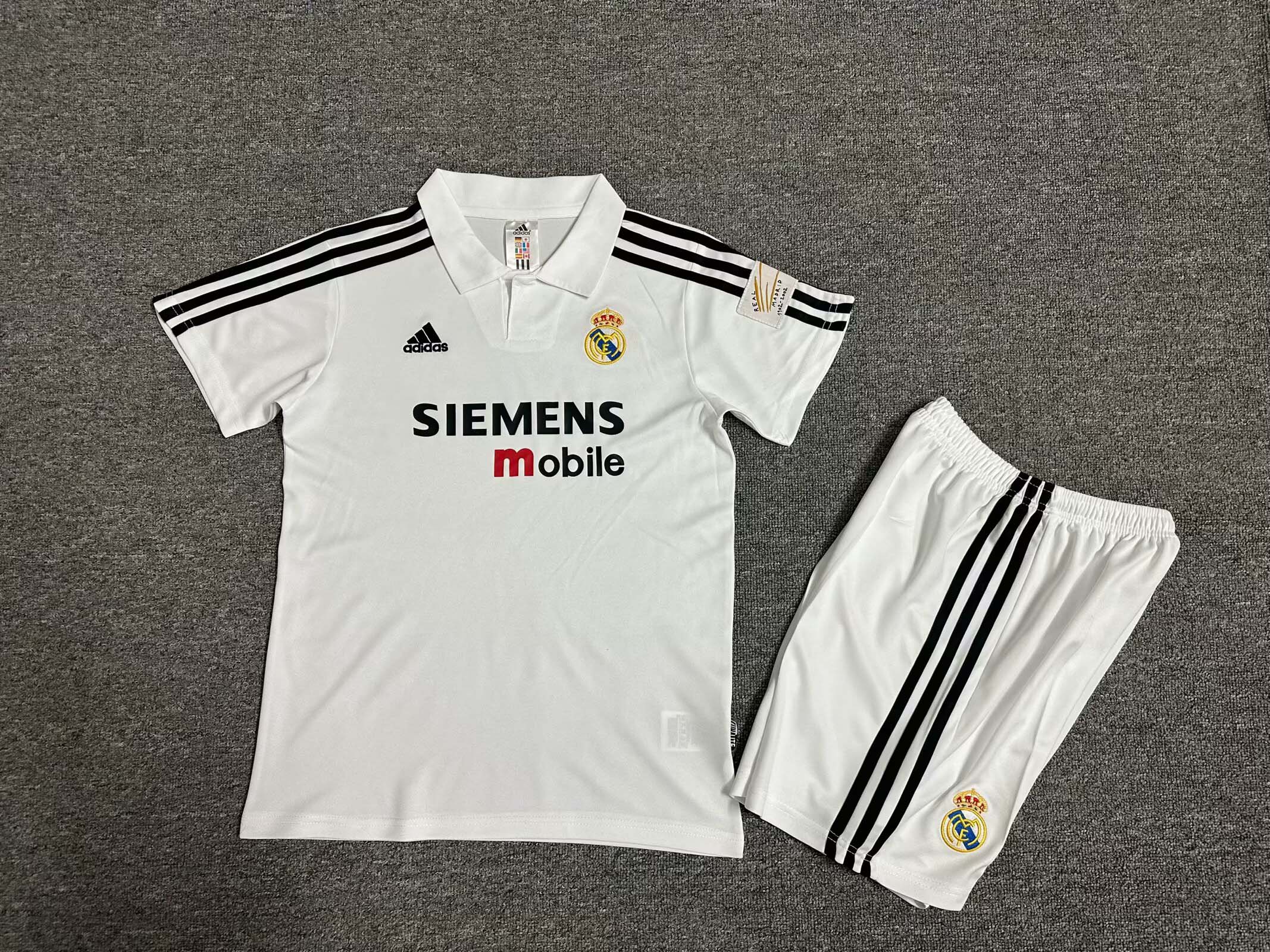 2002/2003 Retro Real Madrid Home Football Shirt Kids Size 1:1 Thai Quality