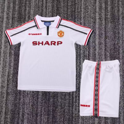 1998/99 Manchester United Commemorative Edition Football Shirt Kids Size 1:1 Thai Quality