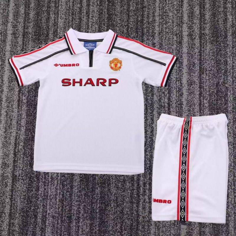 2ca1f103ba536c6e25fbdf81a6d9b0c4 1998/99 Manchester United Commemorative Edition Football Shirt Kids Size 1:1 Thai Quality