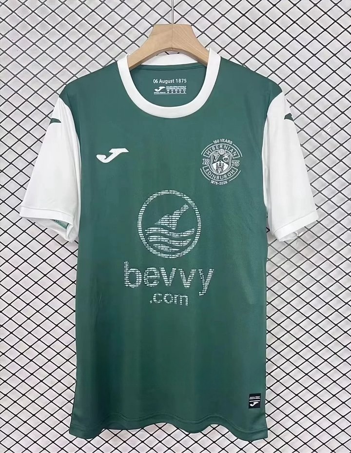 2dd439a45bca1838b7920ab7d427712e 2025/2026 Hibernian Home Football Shirt 1:1 Thai Quality