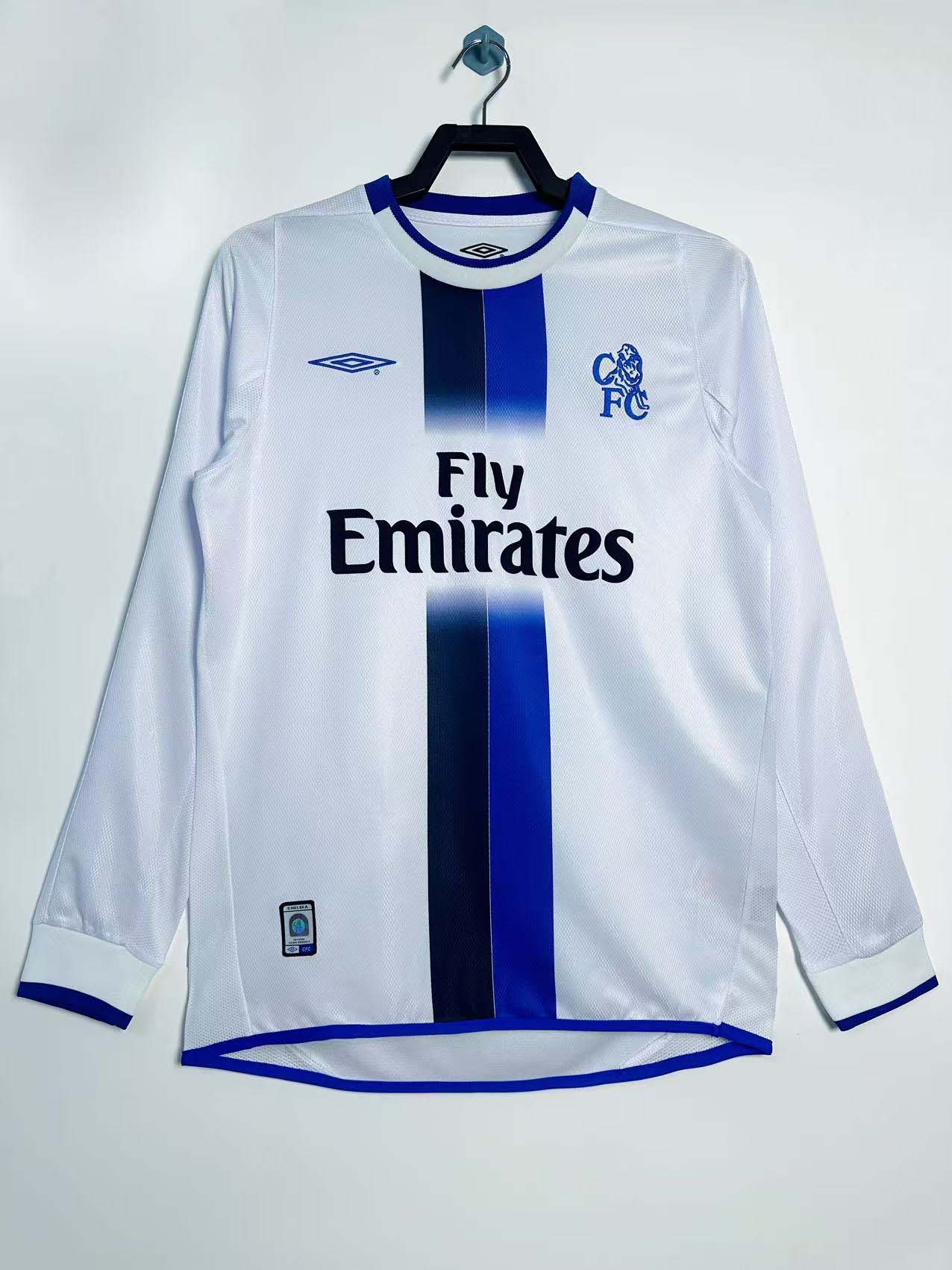 2003/2005 Retro Long Sleeve Chelsea Away Football Shirt 1:1 Thai Quality