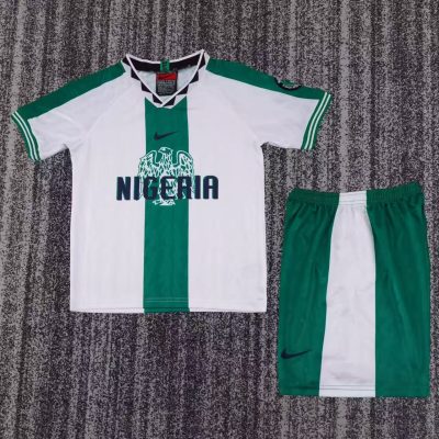 1996 Nigeria Away Football Shirt Kids Size 1:1 Thai Quality