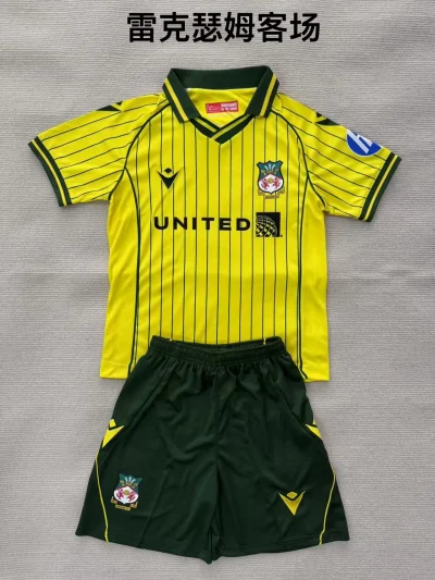 2025/2026 Wrexham Away Football Shirt Kids Size 1:1 Thai Quality