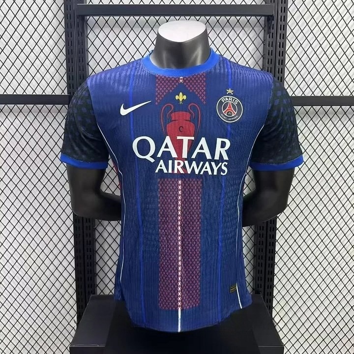 34b5ba66eeaab3a34e1e8e62a40602e8 2025/2026 Player Version Paris Saint-Germain Champions Cup Football Shirt 1:1 Thai Quality