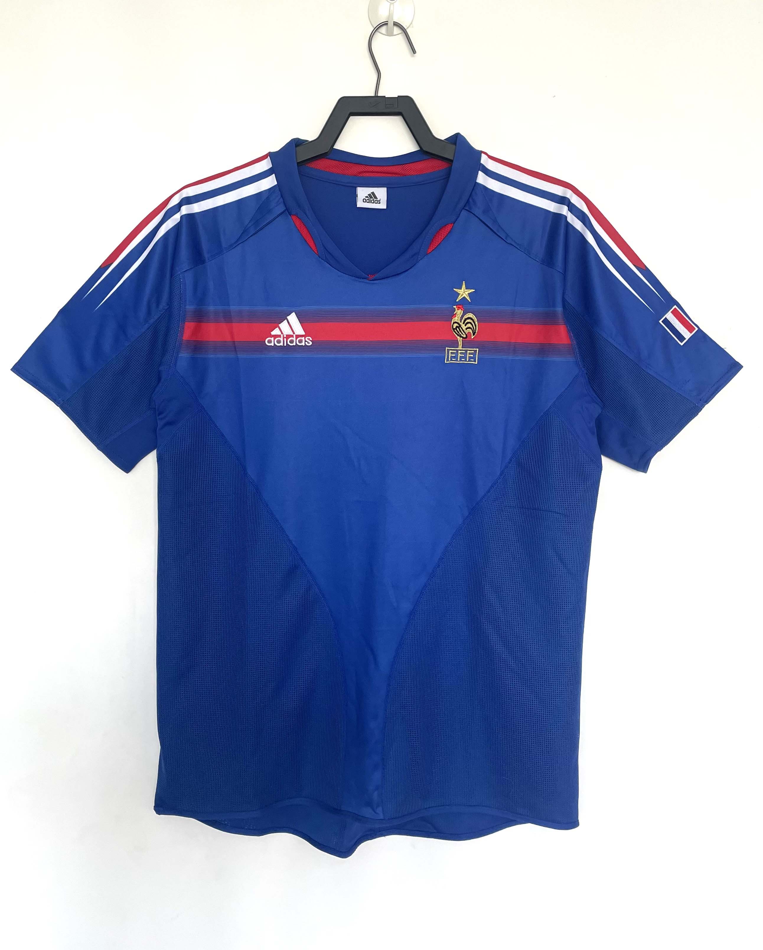 2004 Retro France Home Football Shirt 1:1 Thai Quality
