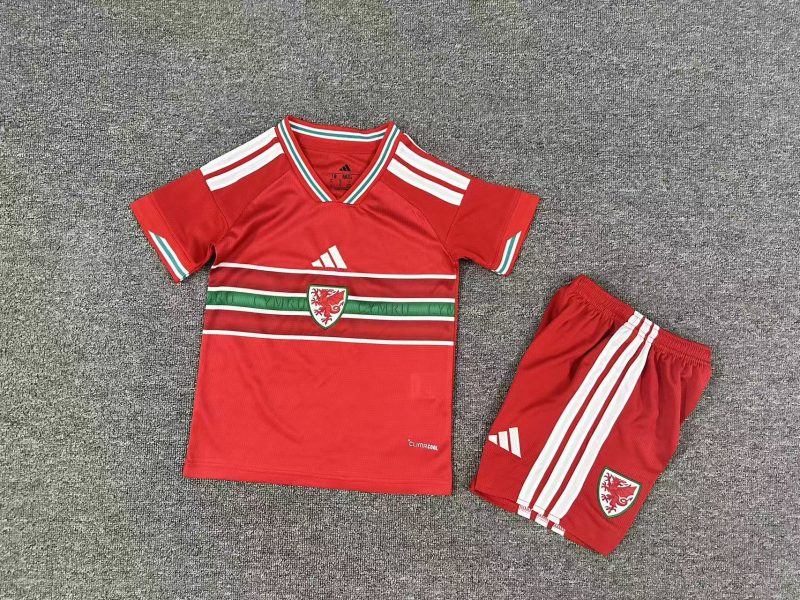 352646b49ee5b5738293b8447eb46590 2026 Wales Home Football Shirt Kids Size 1:1 Thai Quality