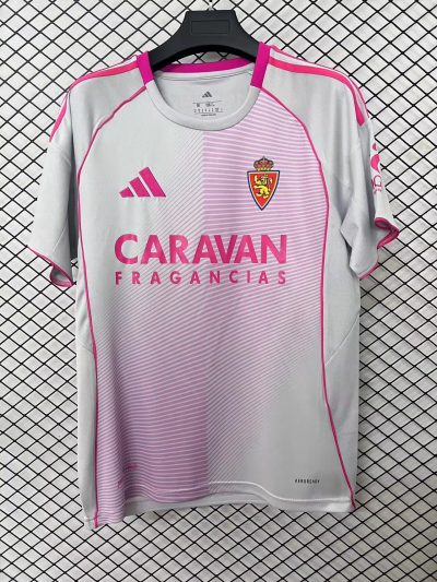 2025/2026 Real Zaragoza Pink  Football Shirt 1:1 Thai Quality