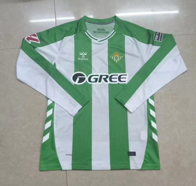 2025/2026 Long Sleeve Real Betis Home Football Shirt 1:1 Thai Quality