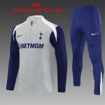 2025/2026 Tottenham Hotspur Half-Pull Training Suit Football Shirt Kids Size