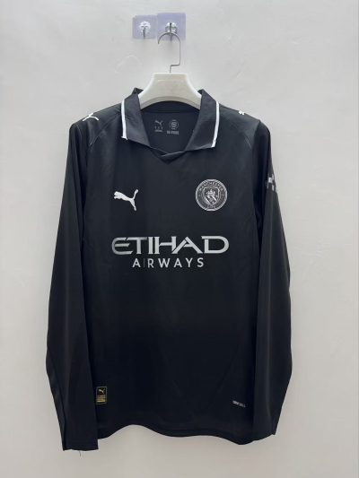 2025/2026 Manchester City Away Long sleeves Football Shirt 1:1 Thai Quality