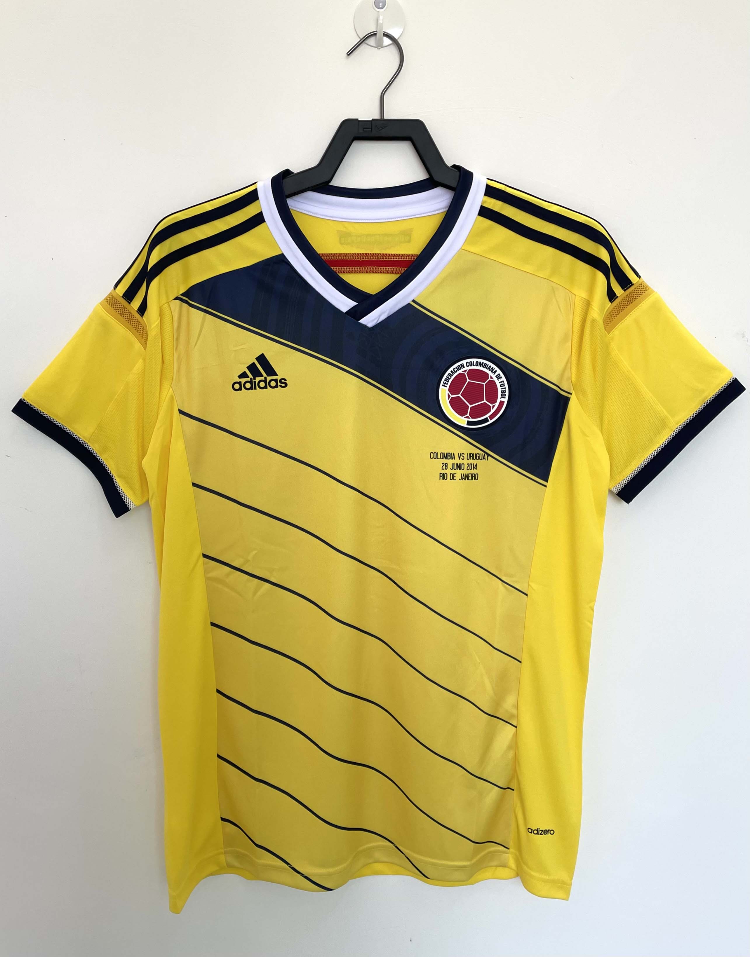 2014 Retro Colombia Home Football Shirt 1:1 Thai Quality
