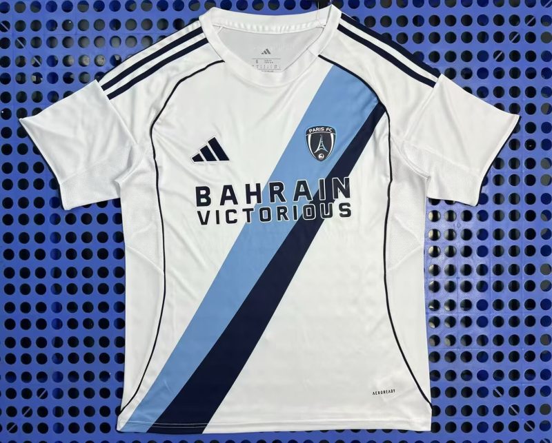 3cbad07a8e91342cf99df649c25b55b5 2025/2026 Paris FC Away Football Shirt 1:1 Thai Quality