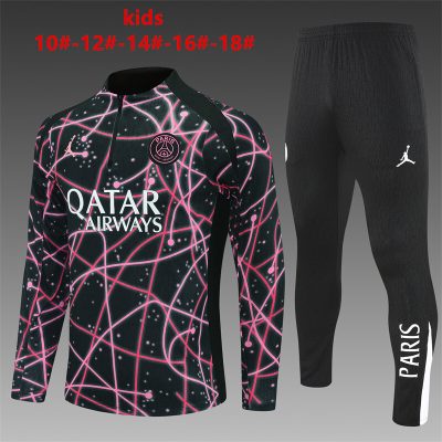 2025/2026 Paris Saint-Germain Half-Pull Training Suit Football Shirt Kids Size