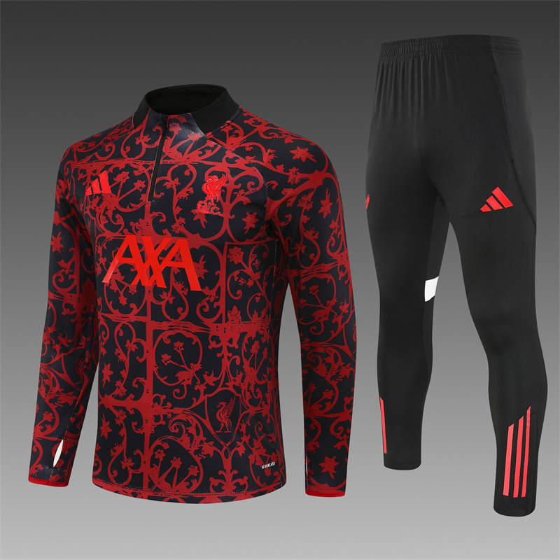 3facab6c13240d0684be345516329968 2025/2026 Liverpool Half-Pull Training Suit Football Shirt 1:1 Thai Quality Set