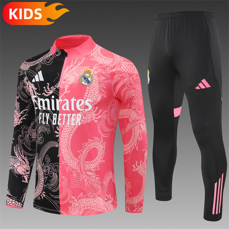 3fc504cbd2f3e47016bc43649ee63138 2025/2026 Real Madrid Half-Pull Special Edition Football Shirt Kids Size