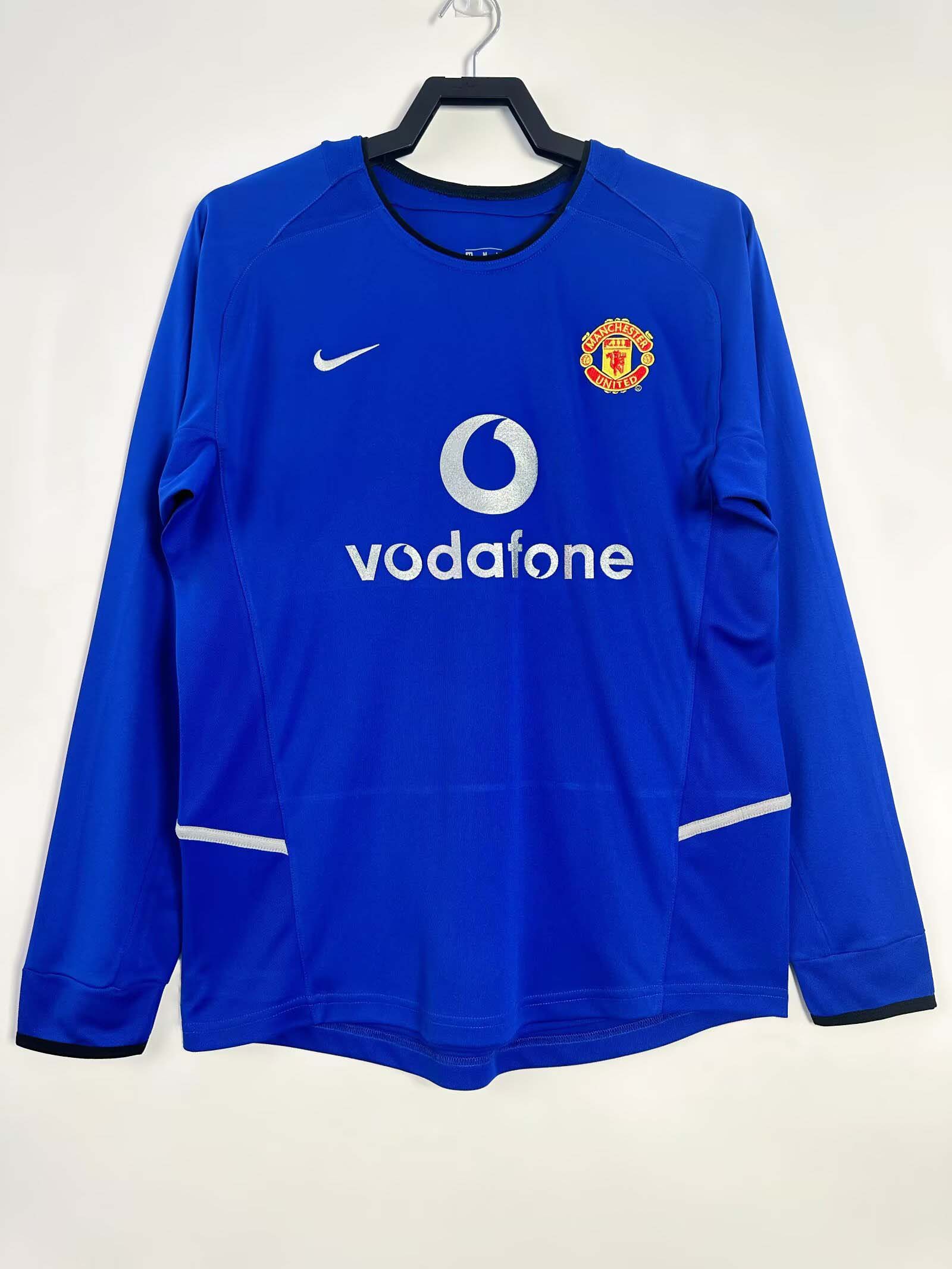 2002/2003 Retro Long Sleeve Manchester United Third Away Football Shirt 1:1 Thai Quality