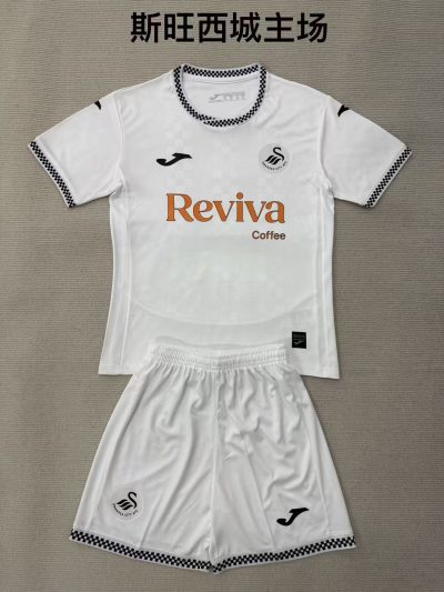 2025/2026 Swansea City Home Kids Size 1:1 Thai Quality