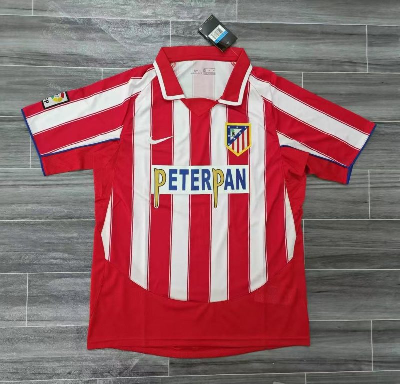 2003/2004 Atletico Madrid Home Football Shirt 1:1 Thai Quality