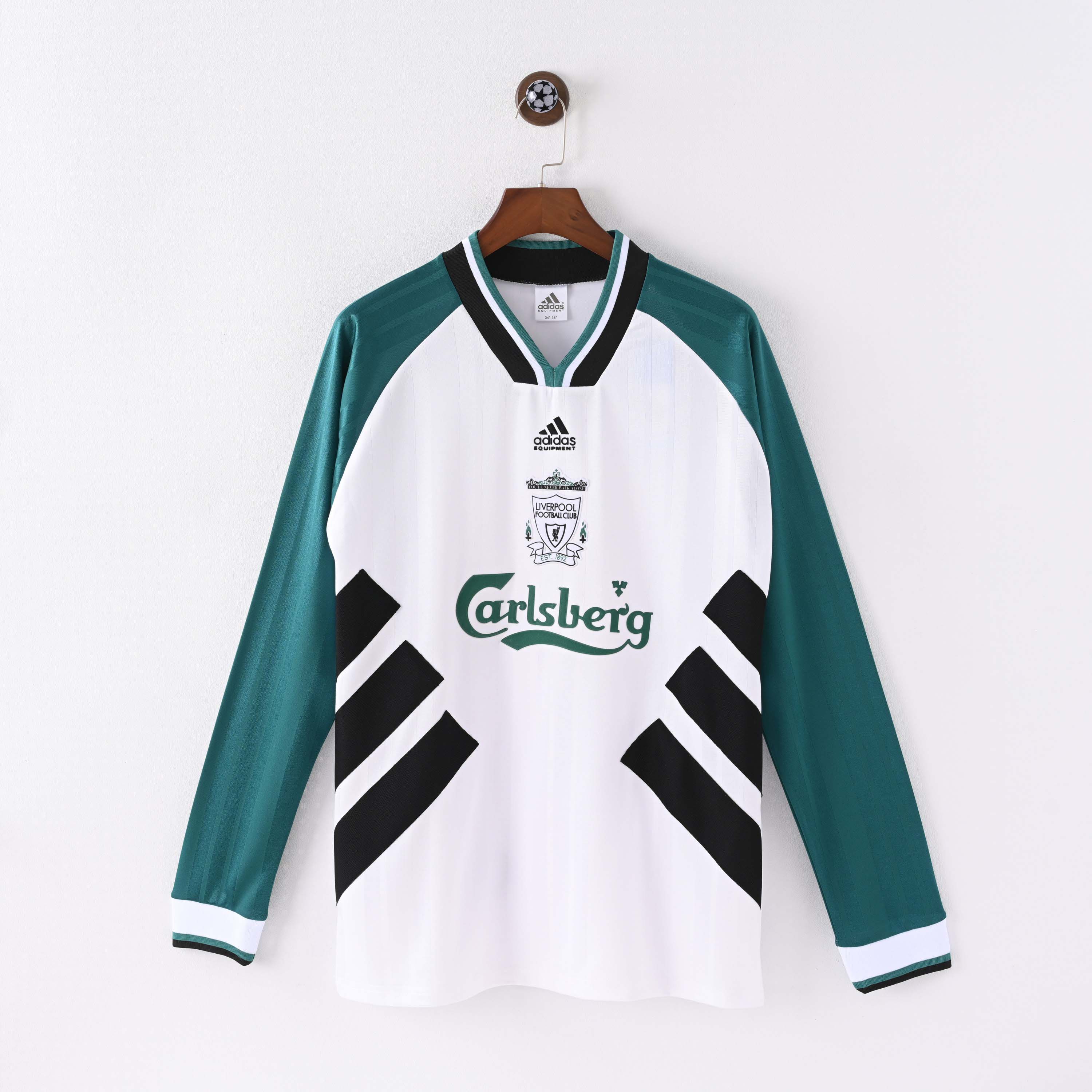 1993/1995 Retro Long Sleeve Liverpool Away Football Shirt 1:1 Thai Quality